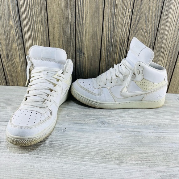 Nike Air Force 1 Mid  Sneakers Men\'s Shoes White/White Size: 10